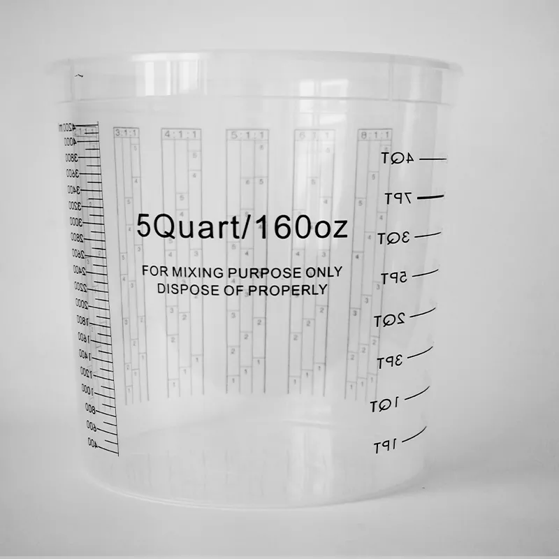5000ml pp kapaklı otomotiv boya karıştırma bardağı
