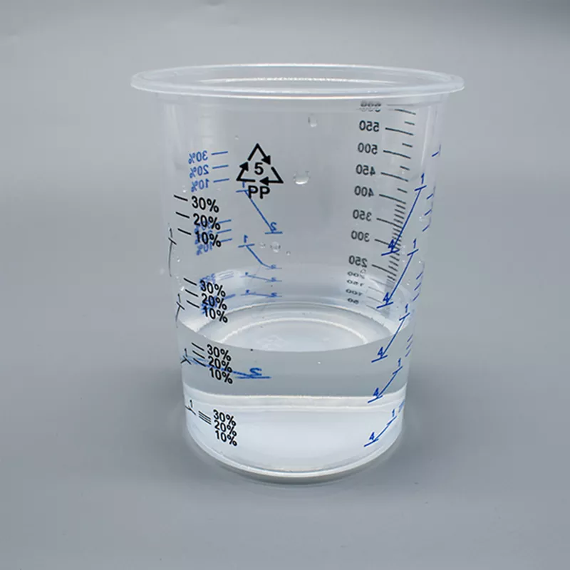600ml Tek Kullanımlık PP Boya Karıştırma Kupası
